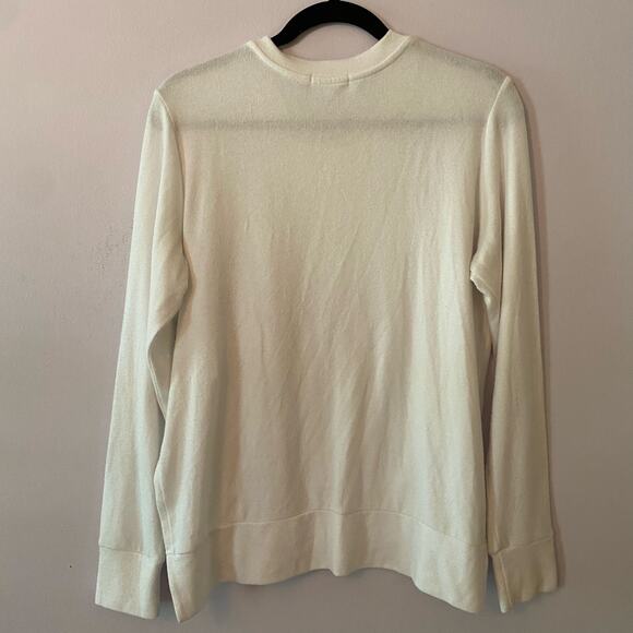 Beyond Yoga White Crewneck Pullover Sweater Loungewear Women's size Medium - Picture 6 of 9